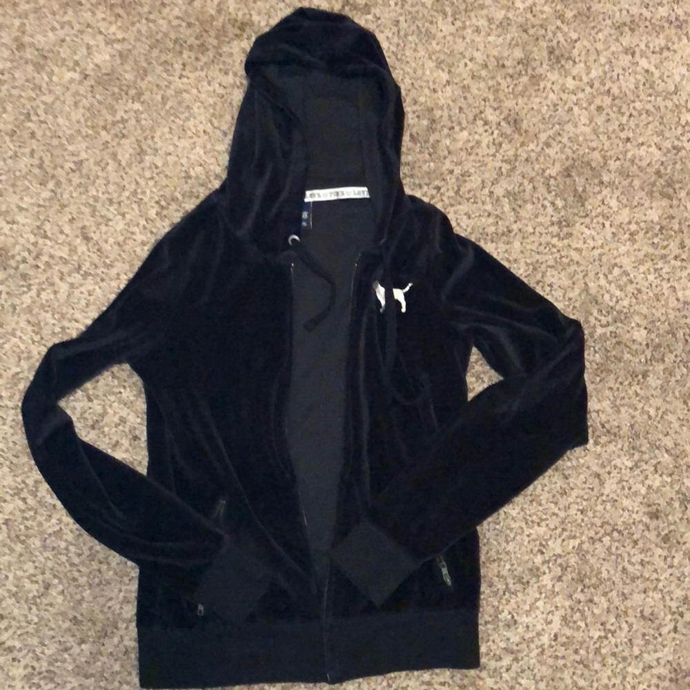Victoria’s Secret PINK VELOUR HOODIE zip up